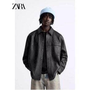 ZARA 자라 페이크 스웨이드 레더 오버핏 자켓