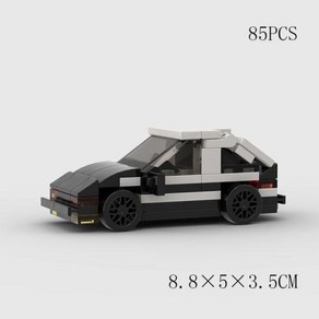 Moc 스피드 챔피언 AE86 자동차 레이서 빌딩 블록 세트 도시 차량 모델 DIY 어린이 장난감 스포츠 슈퍼 기술, 1003 no box