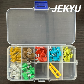 JEKYU 캠핑카 자동차용 휴즈 퓨즈 FUSE 신형 마이크로2(Mico2) 100pcs CAR FUSES, 1개