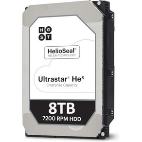 HGST Ultasta He8 HUH728080ALE604 8TB 7200RPM SATA 6Gbs 3.5인치 128MB 512e HDD 0F23668 갱신, ISE