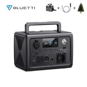 BLUETTI 블루에티 EB3A 600W268Wh파워뱅크 캠핑용휴대용 태양광 고속충전 대용량 보조배터리 앱 컨트롤 UPS모드가능 차량용충전케이블포함