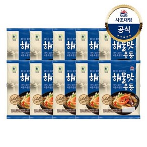 [사조대림] 대림선 해물맛우동 212g X10개 /튀김맛, 10개