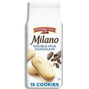 Pepperidge Farm Milano Double Milk Chocolate Cooki Pepperidge Farm Milano 더블 밀크 초콜릿 쿠키 7.5OZ 봉지(쿠키