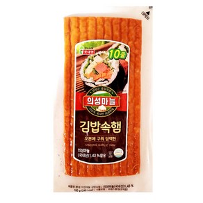 롯데 의성마늘 김밥속햄/냉장-일반박스 발송, 10개, 100g