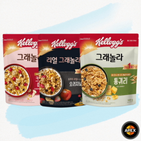 그래놀라 3종 (리얼400g+크랜500g+통귀리500g), 1개, 400g