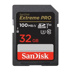 샌디스크 익스트림 프로 SD메모리카드 Exteme PRO UHS-I 32GB + SD카드 케이스, 1개