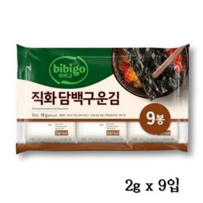 비비고 직화 담백구운김, 2g, 36개