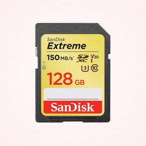 샌디스크 익스트림 SD카드 SDSDXV5-128G, 128GB, 1개