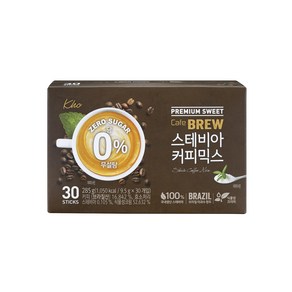 설탕대신 카페브루 스테비아 무설탕 커피믹스 30개입, 9.5g, 1개