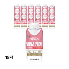 그린비아 영양케어 구수한맛 완전균형영양식, 200ml, 18개, 200ml