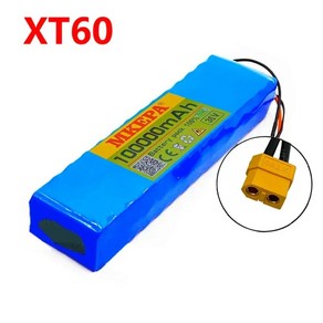 전동킥보드배터리 자전거 스쿠터 36V 100000 mAh 36v 전기 배터리 리튬 500W 10s2p, [04] XT60, 1개