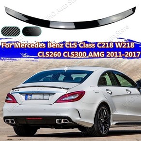 자동차 리어 테일 트렁크 스포일러 메르세데스 벤츠 CLS220 CLS250 CLS350 CLS400 CLS500 CLS63 AMG 스타일 2011 2017 카본 룩 W218