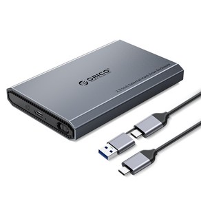 오리코 알루미늄 합금 2.5형 SSD 외장하드케이스 DD25, USB-C, 1개