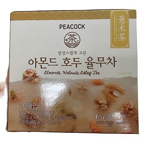 피코크 아몬드호두율무차 20입 x 2개, 18g, 20개입