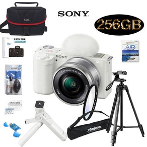 SONY ZV-E10 16-50 KIT+256G+GP-VPT2BT슈팅그립+미러리스가방+삼각대+KENKO AIR UV 필터+크리닝킷+LCD필름+리더기 고용량 브이로그 풀패키지