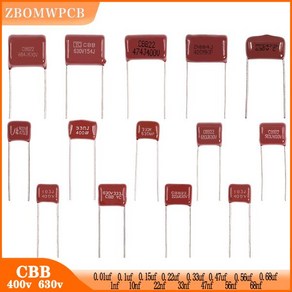 CBB 커패시터 금속화 폴리프로필렌 필름 캐패시터 0.01uf 0.22uf 0.33uf 0.47uf 0.68uf 1nf 22nf 47nf 68n