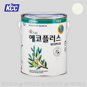 KCC페인트 숲으로 에코플러스 K 친환경 수성 실내인테리어 (베스트 4종 컬러), 1개, 3.78L, 화이트크림