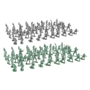 GHSHOP 200 조각 2cm 플라스틱 군인 피규어 육군 남자 액세서리 Playset, 설명, 다색, 1개