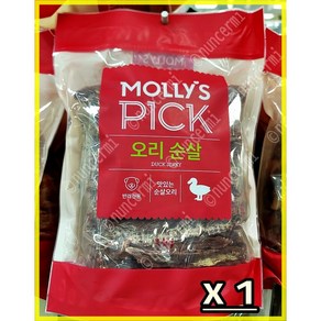 몰리스픽 오리 순살 반려견용 맛있는 순살 오리, 1팩, 1kg