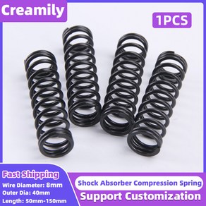 호환 Ceamily 헤비 듀티 강한 충격 흡수기 압축 용수 압력 용수 8mm 와이어 직경 OD 40mm 길이 50-150mm 1 개, [07] 120mm, 01 40mm, 01 8mm, 1개