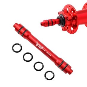 스루 액슬 허브 알루미늄 합금 릴리스 변환 샤프트 MTB 리어 휠용 12 ~ 9mm 110 135, 06 15 To 9 110mm Red, 1개