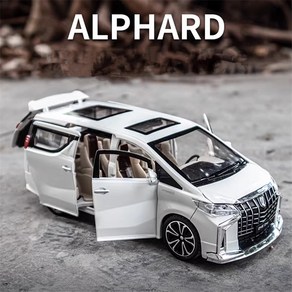 다이케스트 Alphad MPV 합금 자동차 모델 다이캐스트, 화이트, 1개