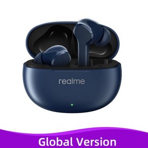 Realme Buds 글로벌 버전 T100 T110 TWS 이어폰 블루투스 53 AI 노이즈 캔슬링 무선 헤드폰 28 시간 배터리, 2) GV Blue Buds T110