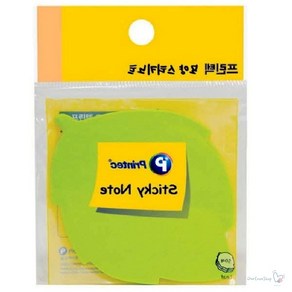 나뭇잎모양 메모지 50매 프린텍 귀여운 붙이는 사무실