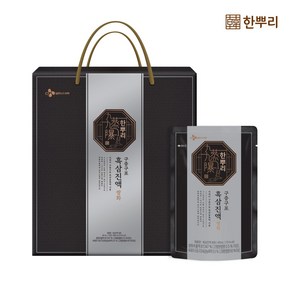 CJ웰케어 한뿌리 구증구포 흑삼대보 녹용 40ml×24포 1박스 거래처 감사인사선물 어버이날 스승의날