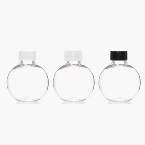 AB60투명 60ml 일반캡 낱개 플라스틱 페트병, 60ml 검정캡, 1개