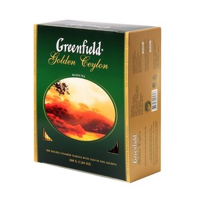 Geenfield Golden Ceylon Сlassic Collection Black Geenfield Golden Ceylon 클래식 컬렉션 홍차 엄선된 특수 차 100, 2g, 100개