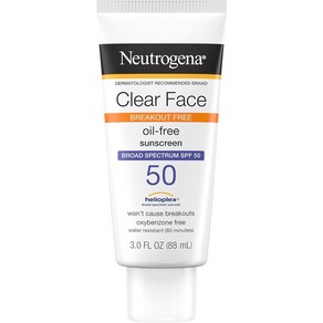 뉴트로지나 페이스 선스크린 SPF 50 투명 3 Fl. Oz, 3 Fl Oz(1팩), 1개