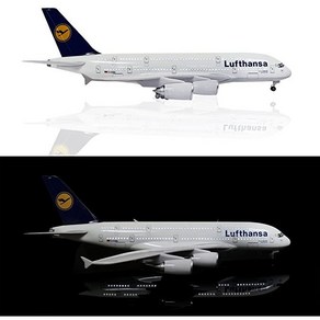 루프트한자 Lufthansa 에어버스380 여객기 다이캐스트 1:160라이트 휠 포함