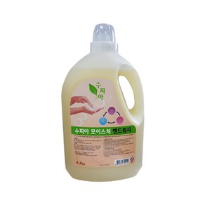 수피아 모이스처 핸드워시(물비누) 대용량 리필용 실속형 가성비 좋은 업소용 젤형 손세정제 레몬향, 4.2kg, 1개