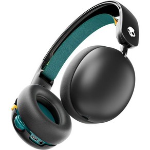 Skullcandy 스컬캔디 그롬 용 오버이어 무선 헤드폰 45시간 배터리 볼륨 제한 아이폰 안드로이드 및 블루투스 장치에서 작동 블랙, Black_One 사이즈  Wieless, 1개