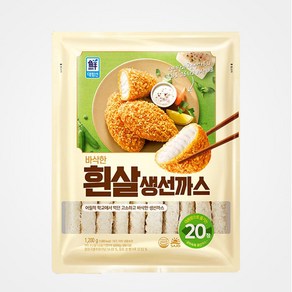 [사조대림] 바삭한 흰살생선까스 1.2kg, 1개