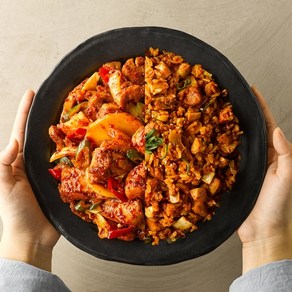 유가네 [특가할인]유가네 닭갈비4팩/볶음밥12팩 택1, 2. 닭갈비 볶음밥 210g 12팩+치즈 2팩