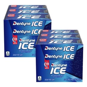 Dentyne 아이스 페퍼민트 슈가프리 껌 16피스 24팩, 24개