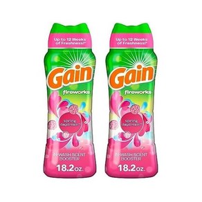 게인 Gain 파이어웍스 세탁 향 부스터 비즈 Sping Daydeam 18.2 fl oz HE 호환(2팩)