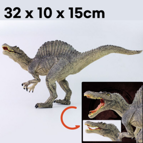 도다인몰 리얼한 공룡 스피노사우루스 전시 피규어, 1개, 혼합색상