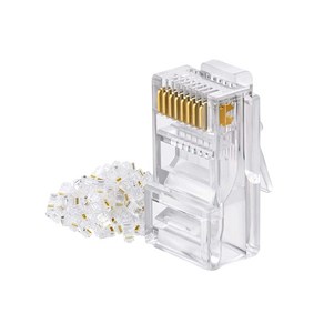 RJ45 8P8C 관통형 커넥터 100EA 잭 랜케이블 랜툴 CAT 5E UTP 랜선 제작, NT111. RJ45 8P8C 관통형 100EA, 1개