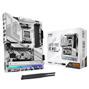 ASRock X870 Po RS WiFi AMD Ryzen 9000 CPU(Soket AM5) X870 ATX 마더보드 시리즈 대응 칩셋