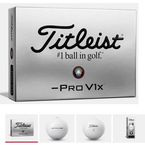 2023 NEW 타이틀리스트 Pro V1x 레프트 대시 골프공 4피스 [정품]