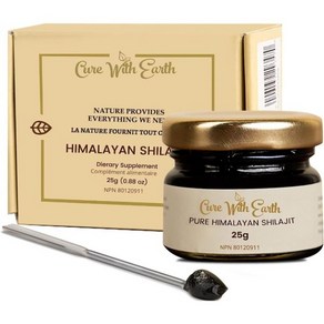 CWE Pue Oganic Himalayan Shilajit Resin 25g  Tested fo Safety  Natual Souce of Fulvic Acid &, 0.88 Ounce (Pack of 1), 1개