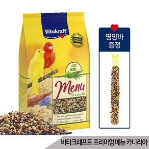 비타크래프트 프리미엄 메뉴 카나리아 앵무새사료 1kg, 1개