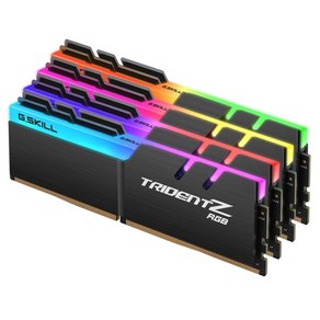 DDR4 64G PC4-25600 CL16 TRIDENT Z RGB (16Gx4), 4개