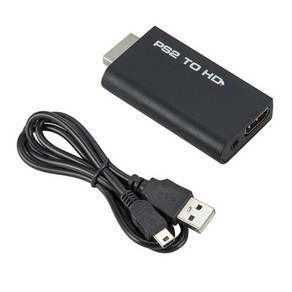 PS2 576i 호환 컨버터 케이블 비디오 모드 디스플레이 PS2 3.5mm HDMI 480i 480p 지원 오디오 어댑터 오디오 PC 모든 포함