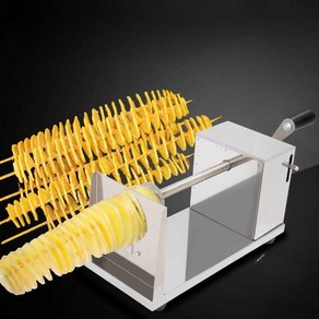 회오리감자 꼬치 기계 토네이도 업소용 머신 나선형 회전 간식 수동, A. 칼날 2개 + 천공기