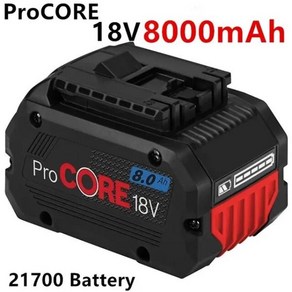 프로코어 배터리 전문 시스템 배터리 도구 Bosch 18V 8.0Ah/10.0Ah BAT609 BAT618 GBA18V80 에 사용, 8000MAH, 1개, 01 8000MAH