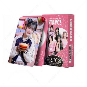 92Pcs 스테이씨 STAYC 포토카드 포카 로모카드 60장 스티커 32매 세트